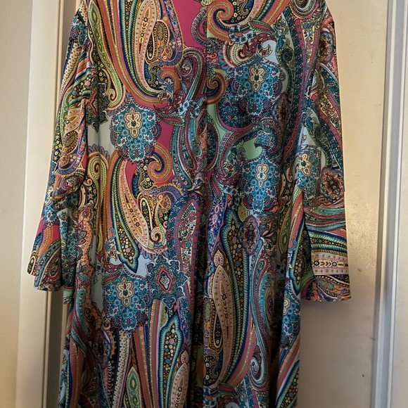 Tommy Hilfiger Multicolor Paisley Dress - Picture 2 of 4